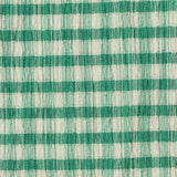 Green Check Warp Knit — texture