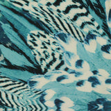 Teal Abstract-Animal Print Knit, Polyester