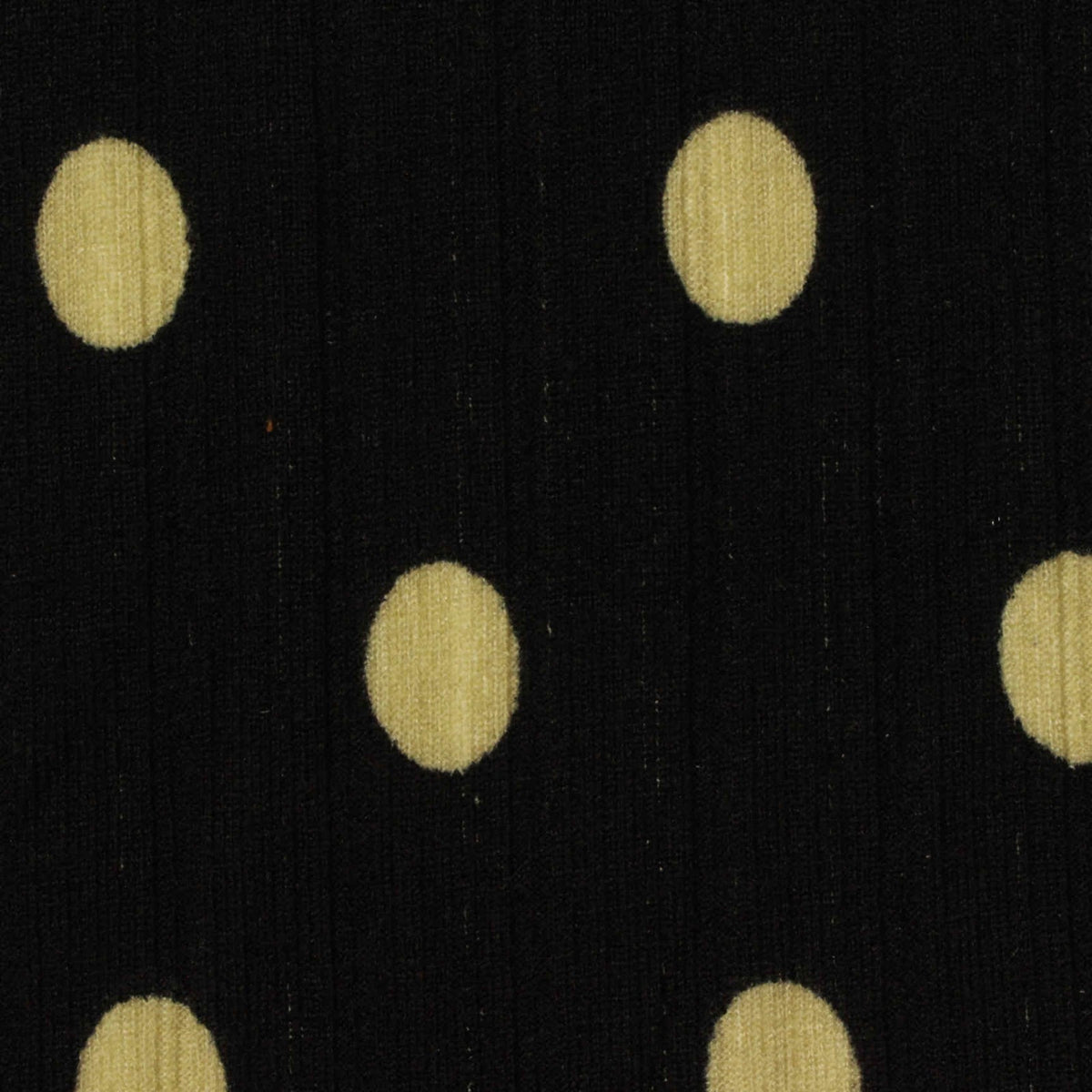 Light Beige Dots Rib Knit, Polyester