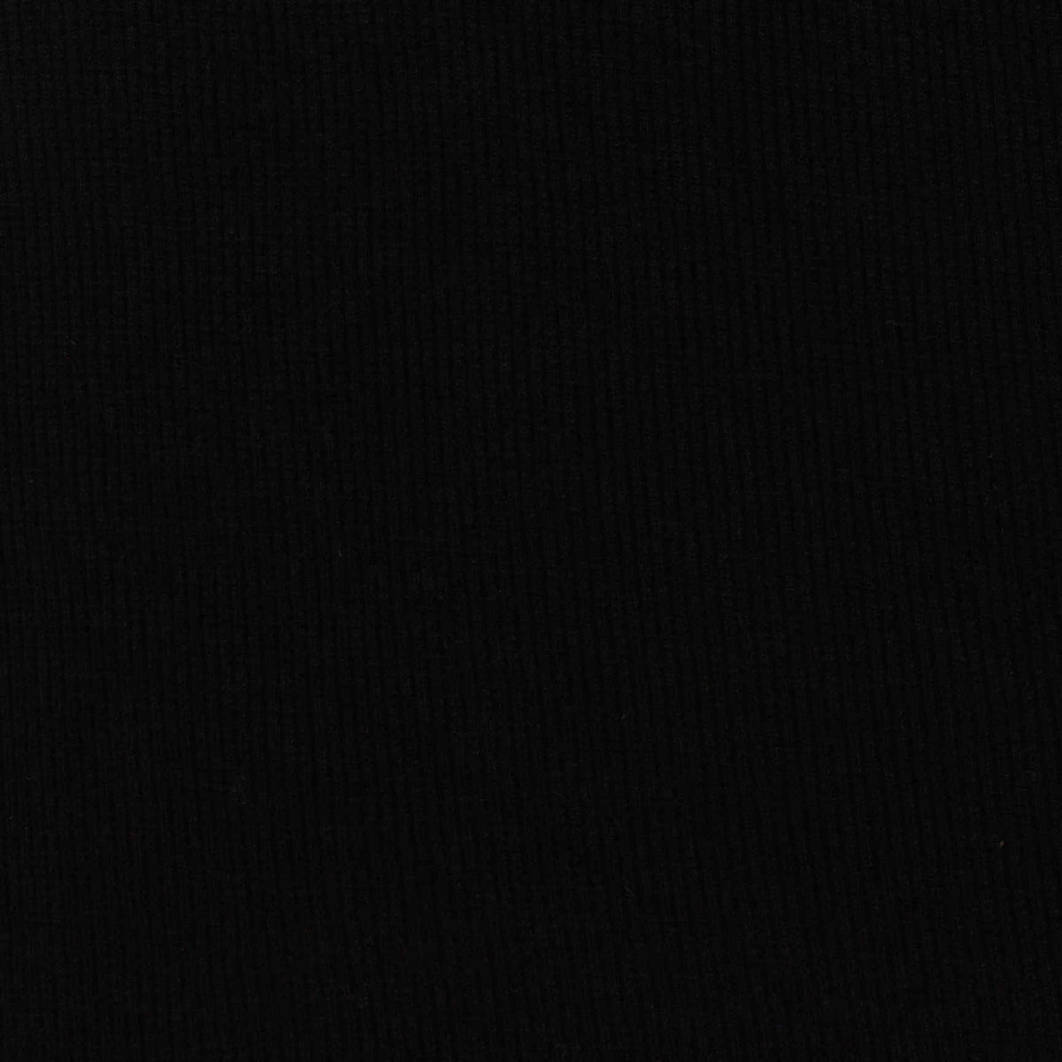 Viscose Stretch Rib Knit Fabric, 250 gsm — Black
