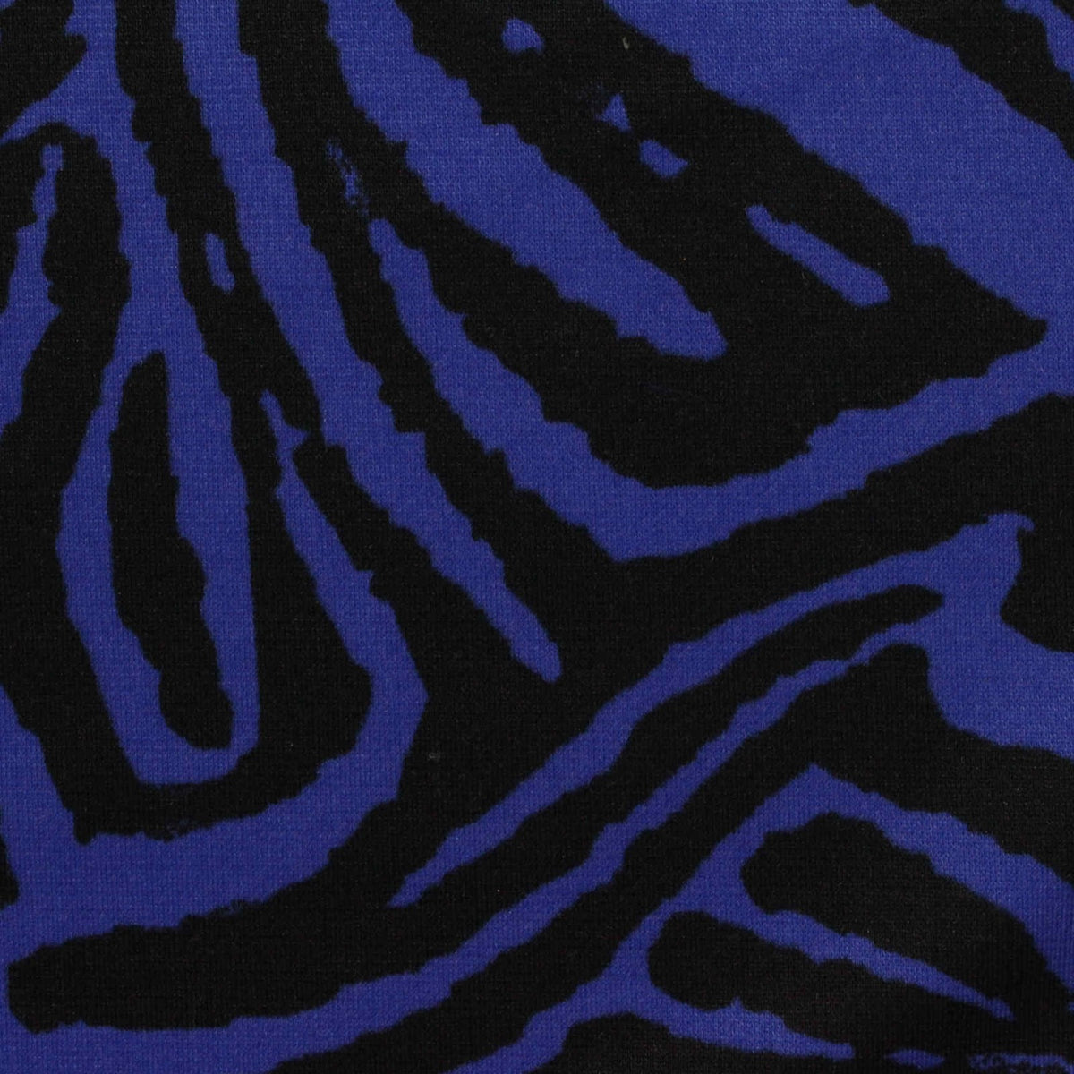 Black Zebra Ponte Knit, Polyester