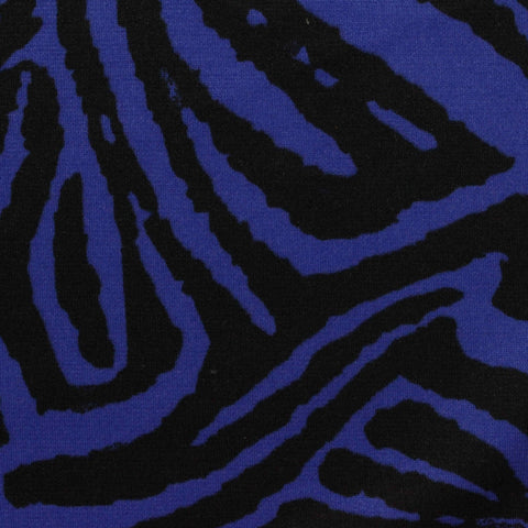 Black Zebra Ponte Knit, Polyester