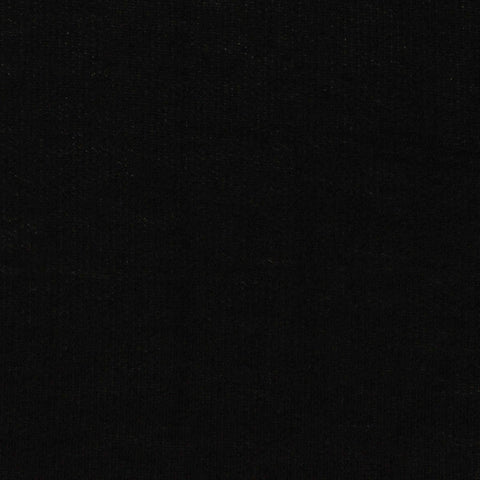 Polyester Viscose French Terry Fabric, 130 gsm — Black, ref EF-238980