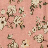 White Floral Rib Knit, Cotton — texture