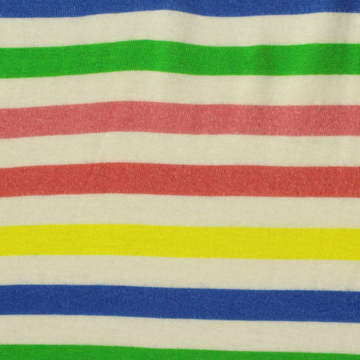 Multicolor Horizontal-Stripe Rib Knit, Cotton