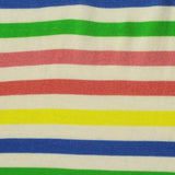 Multicolor Horizontal-Stripe Rib Knit, Cotton
