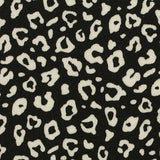 Black Leopard Milk Silk Knit, Polyester — texture