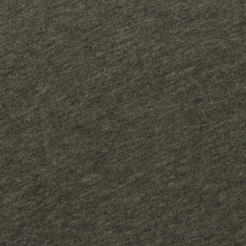 Dark Grey Marl Jersey Knit, Cotton-Poly, 130 gsm