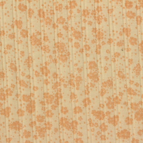 Peach Abstract Rib Knit, Polyester