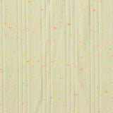 Cream Marl Rib Knit, Cotton-Poly