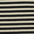 Black Horizontal-Stripe Rib Knit, Poly-Viscose, 230 gsm, ref EF-239031