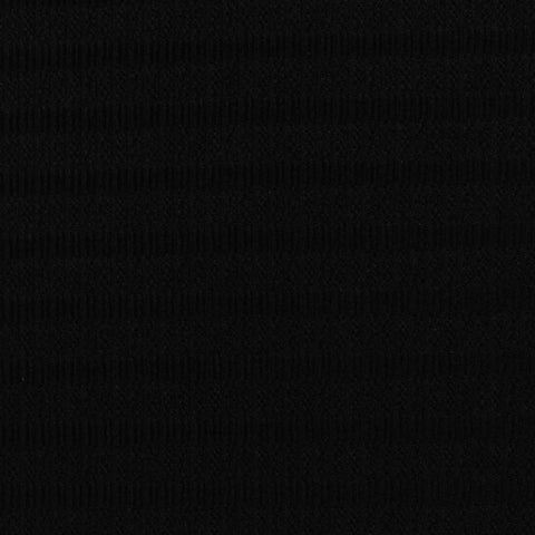 Jacquard Polyester Stretch Rib Knit Fabric, 200 gsm — Black