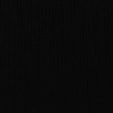 Viscose Stretch Rib Knit Fabric, 225 gsm — Black