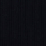 Polyester Viscose Stretch Rib Knit Fabric, 215 gsm — Navy