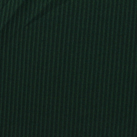 Polyester Stretch Rib Knit Fabric, 180 gsm — Green