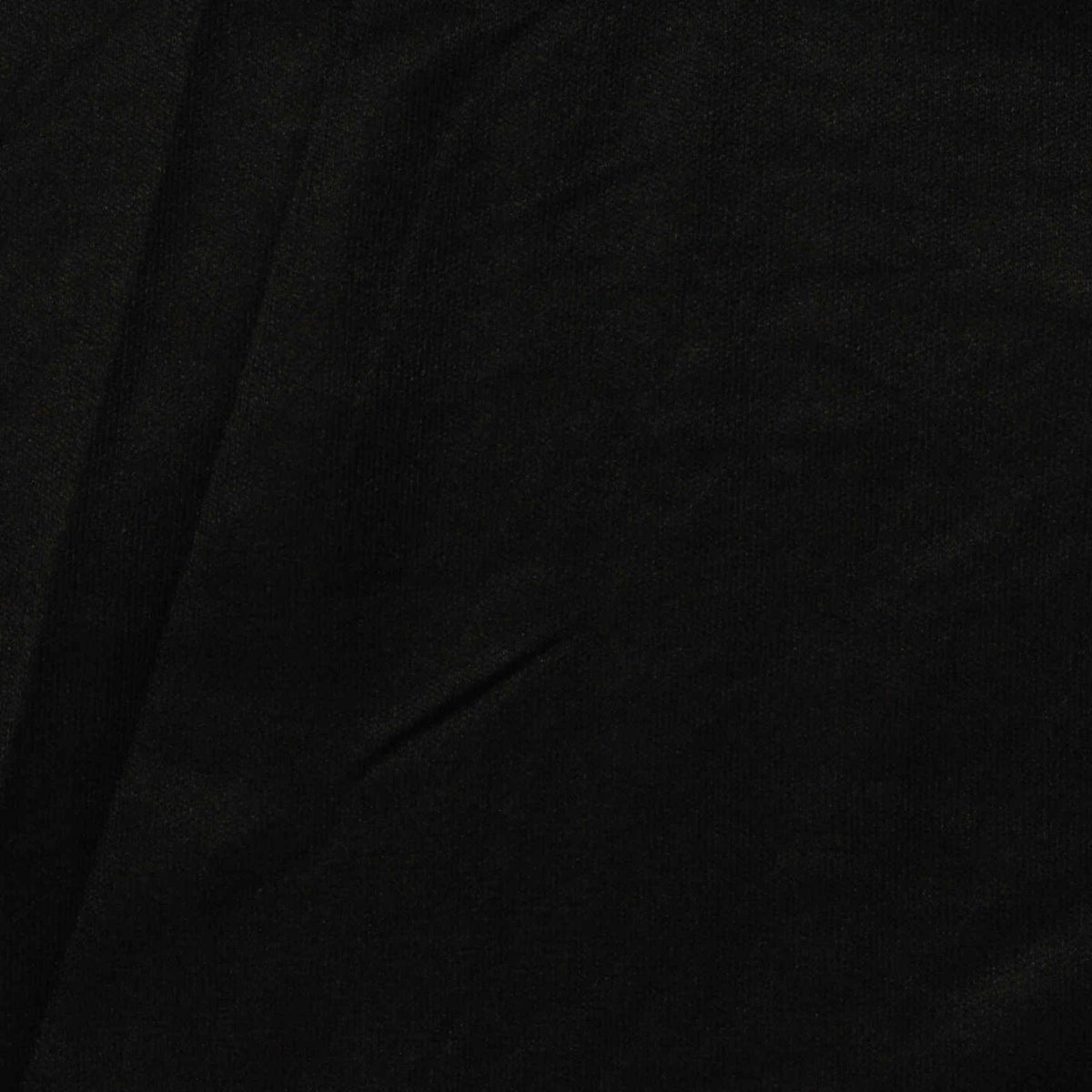 Brushed 100% Polyester Jersey Knit Fabric, 110 gsm, 160 cm — Black