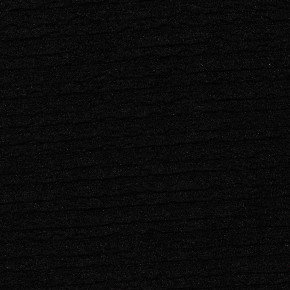 Polyester Stretch Crepe Fabric, 230 gsm, 155 cm — Black