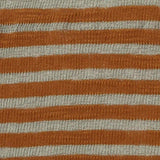 Rust Horizontal-Stripe Rib Knit, Poly-Cotton — texture