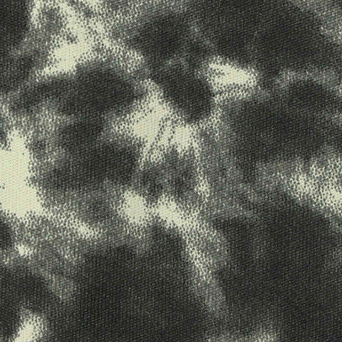 Charcoal Abstract Milk Silk Knit, Poly-Spandex