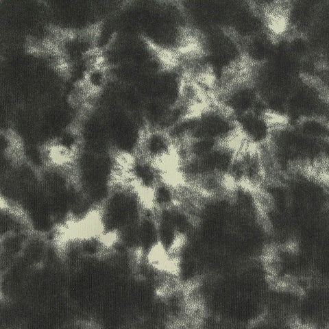 Charcoal Abstract Milk Silk Knit, Poly-Spandex