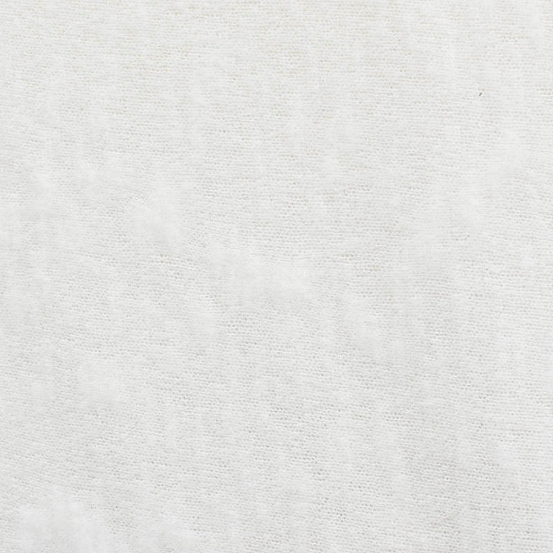 Viscose Polyester Stretch Chunky Knit Fabric, 176 gsm, 62 cm — White