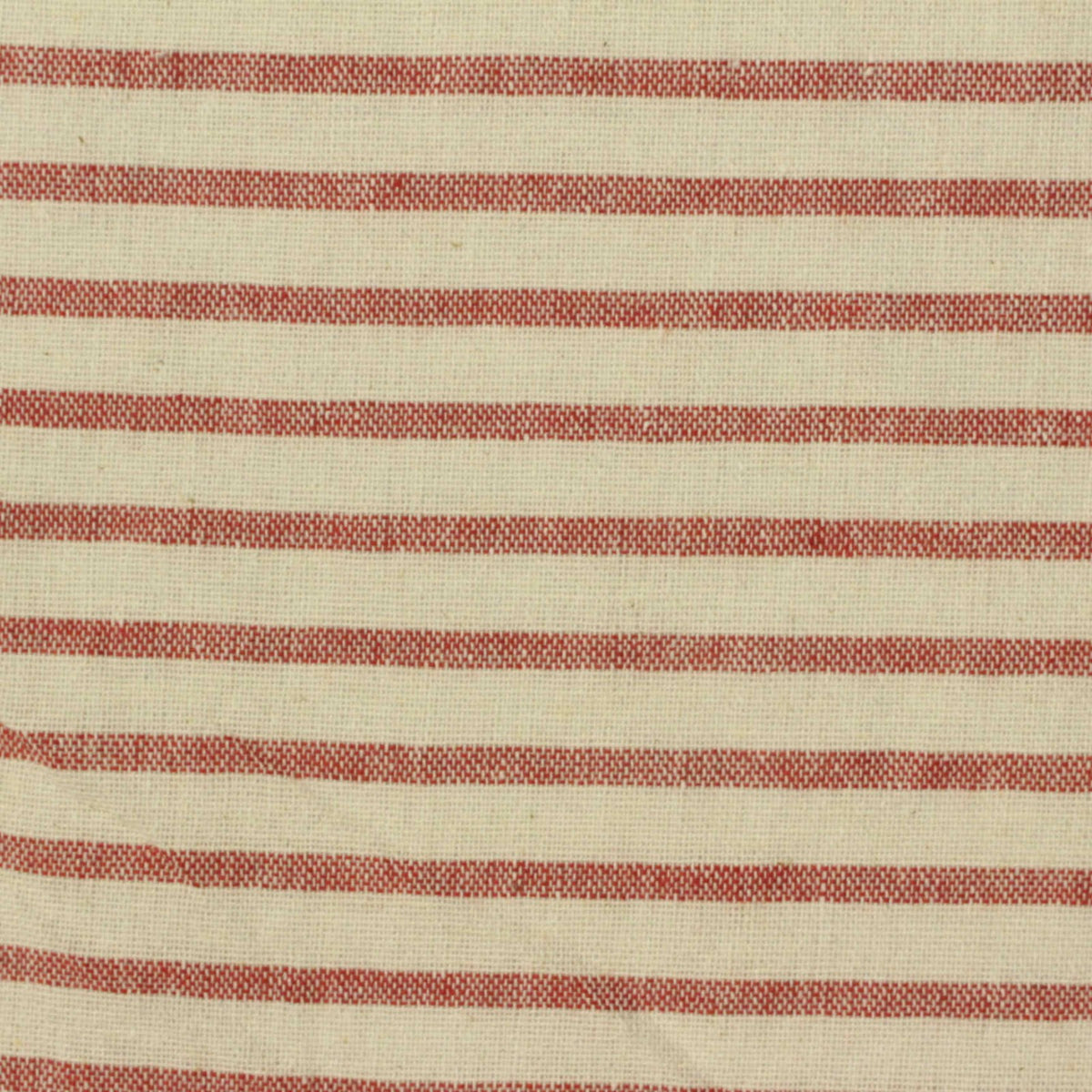 Red Horizontal-Stripe Woven, Poly-Cotton