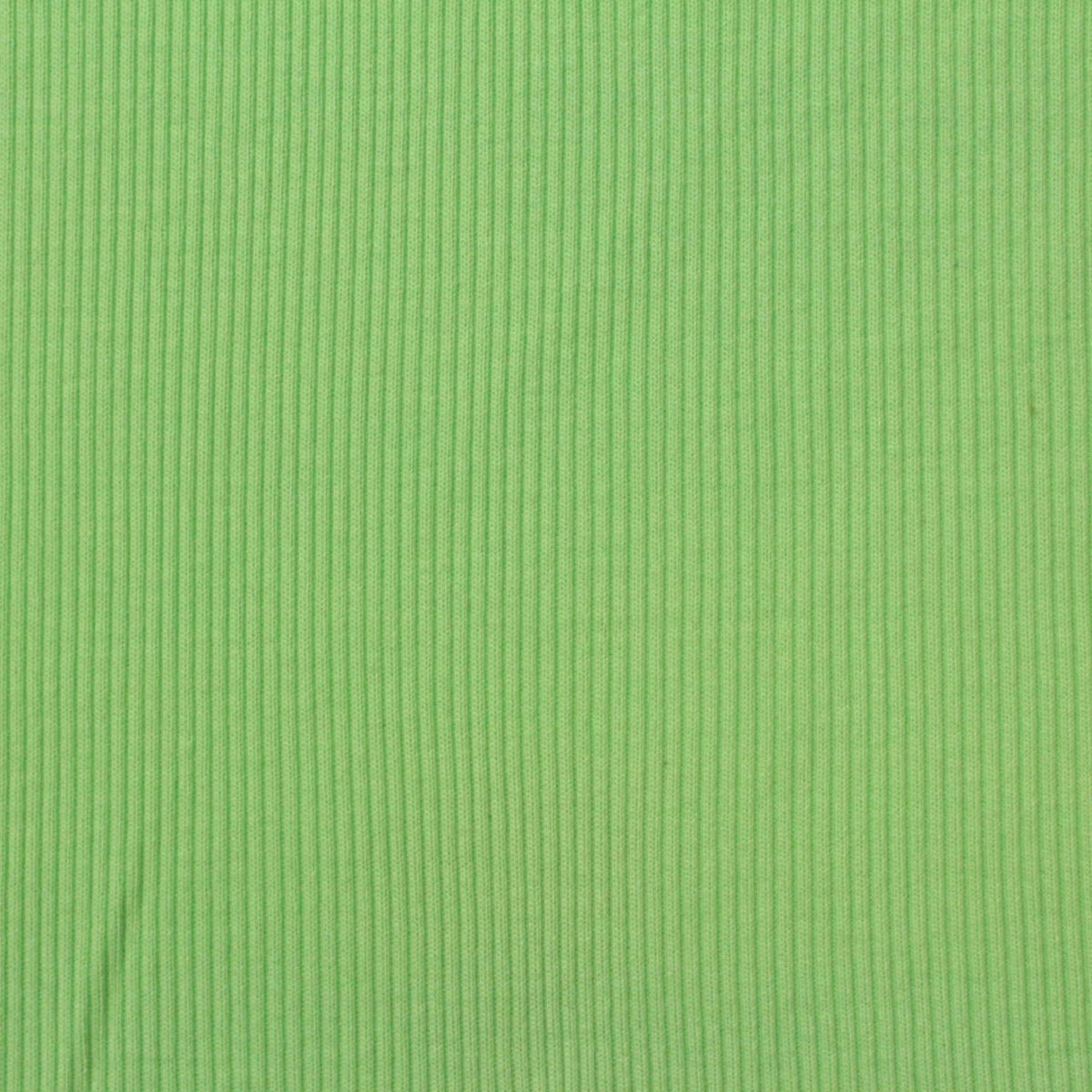 Polyester Cotton Blend Rib Knit Fabric, 300 gsm — Green