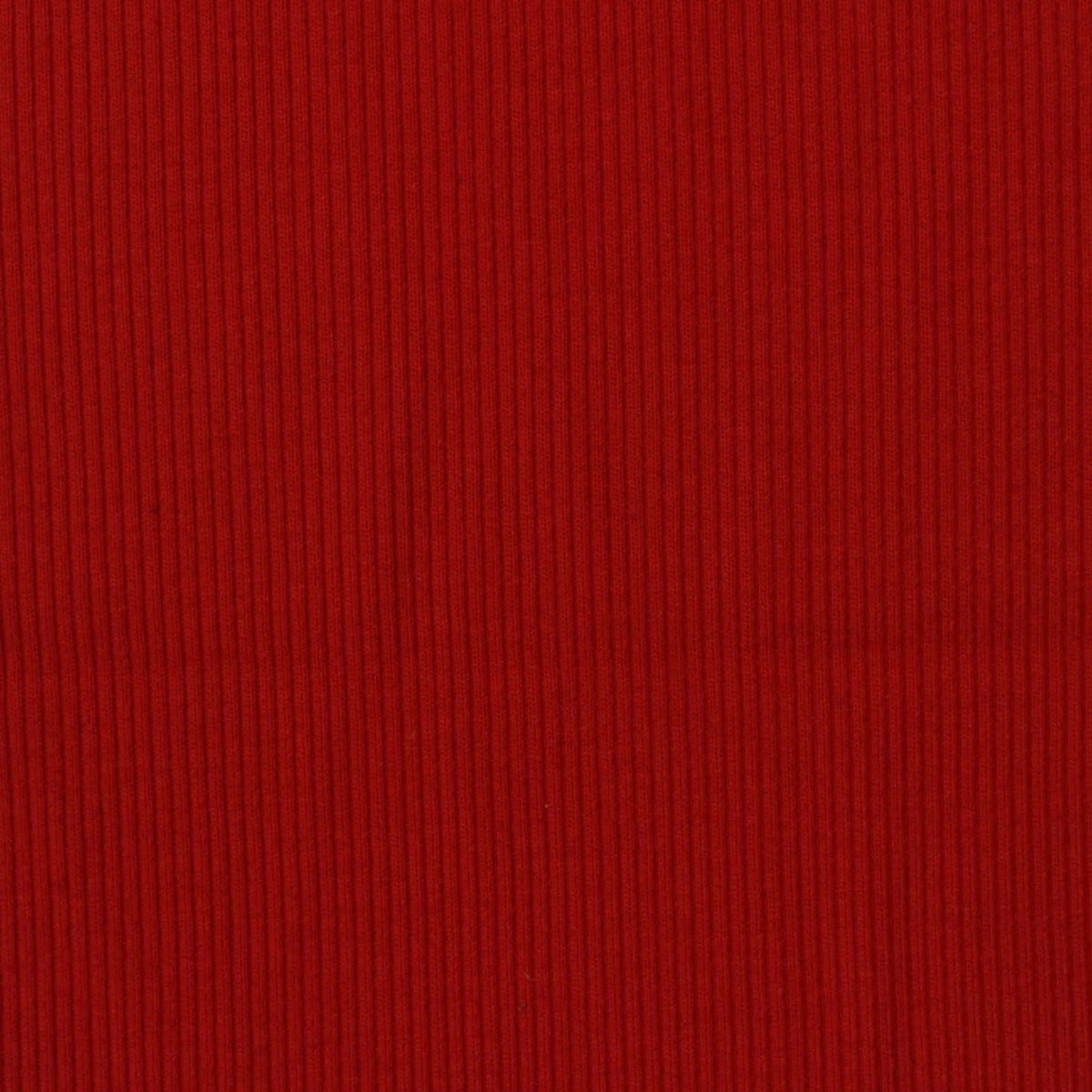 Polyester Cotton Blend Rib Knit Fabric, 319 gsm — Red