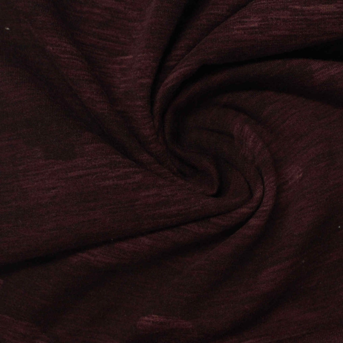 Deep Burgundy Marl French Terry, Polyester
