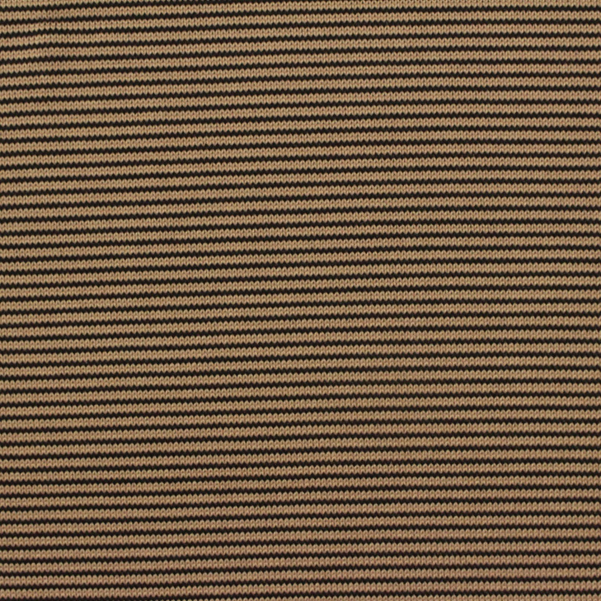 Black Horizontal-Stripe Chunky Knit, Polyester, 200 gsm