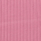 Cotton Stretch Rib Knit Fabric, 170 gsm, 170 cm — Pink — texture