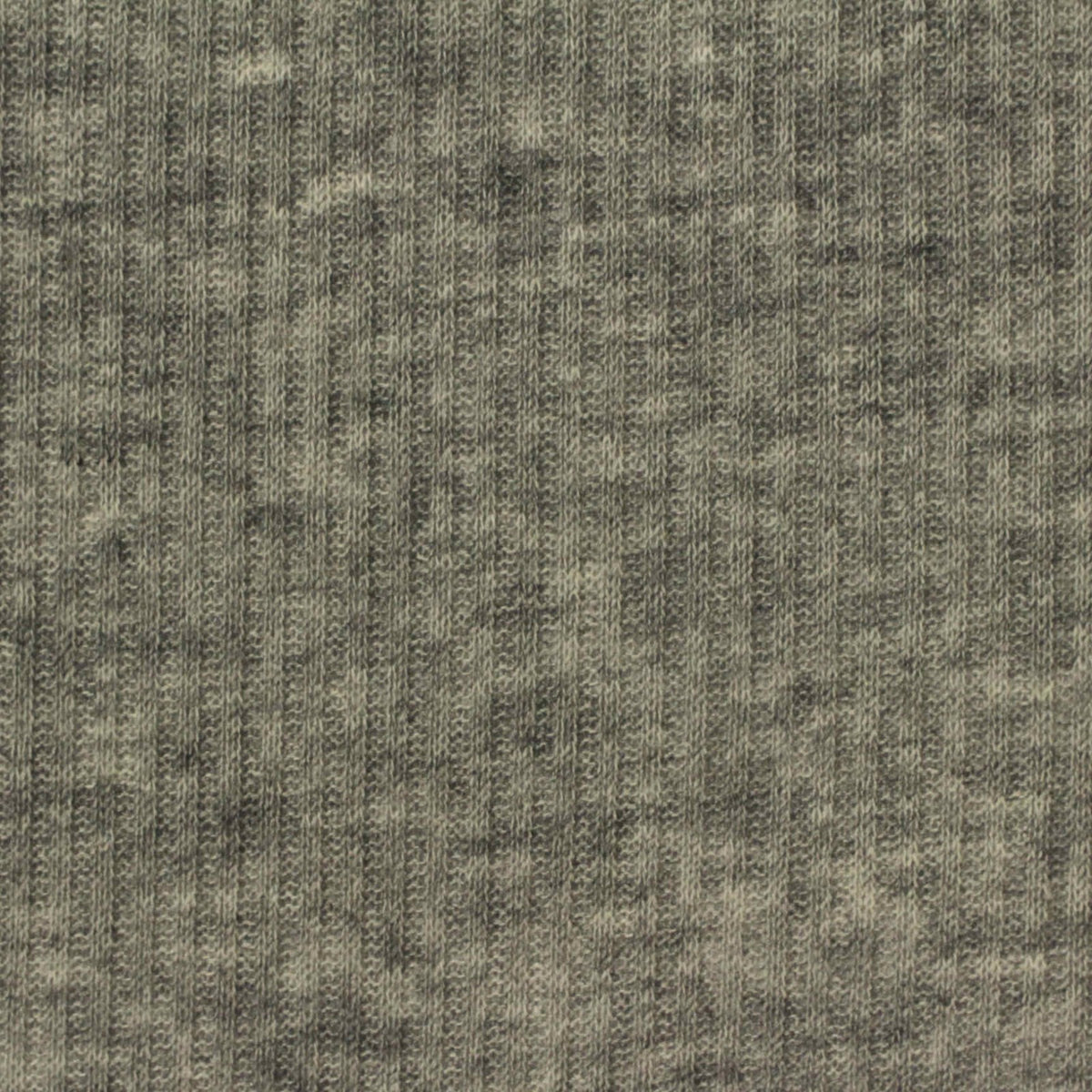 Heathered Grey Marl Rib Knit, Poly-Viscose, 220 gsm