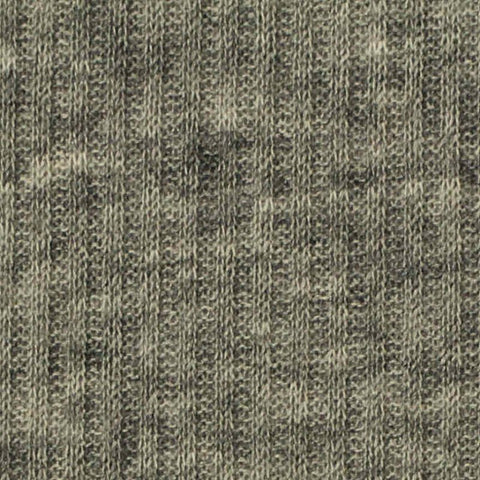 Heathered Grey Marl Rib Knit, Poly-Viscose, 220 gsm