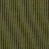 100% Polyester Rib Knit Fabric, 275 gsm, 155 cm — Green — texture