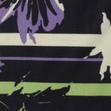 Purple Floral Knit, Poly-Viscose