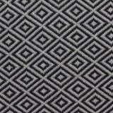Black Geometric-Diamond Jacquard, Poly-Viscose