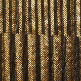 Gold Vertical-Stripe Rib Knit, Polyester — texture