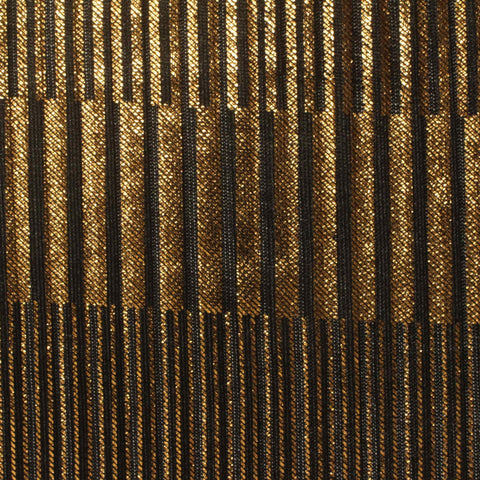 Gold Vertical-Stripe Rib Knit, Polyester