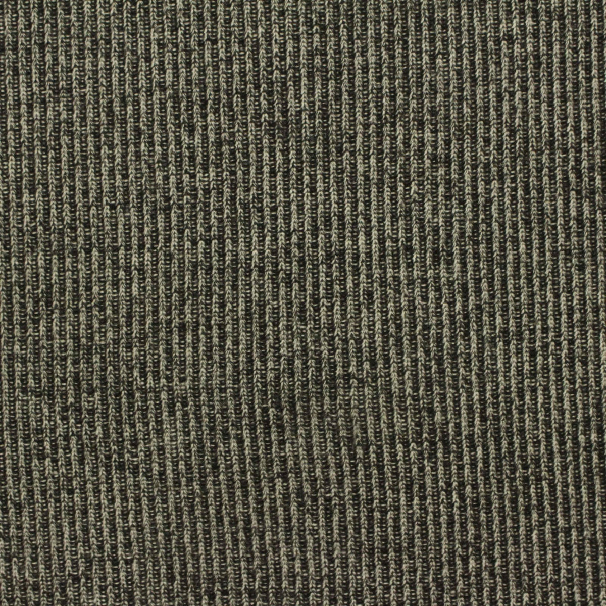 Dark Grey Stripe Rib Knit, Viscose-Poly