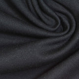 Polyester Viscose Piqué Knit Fabric, 315 gsm, 150 cm — Black