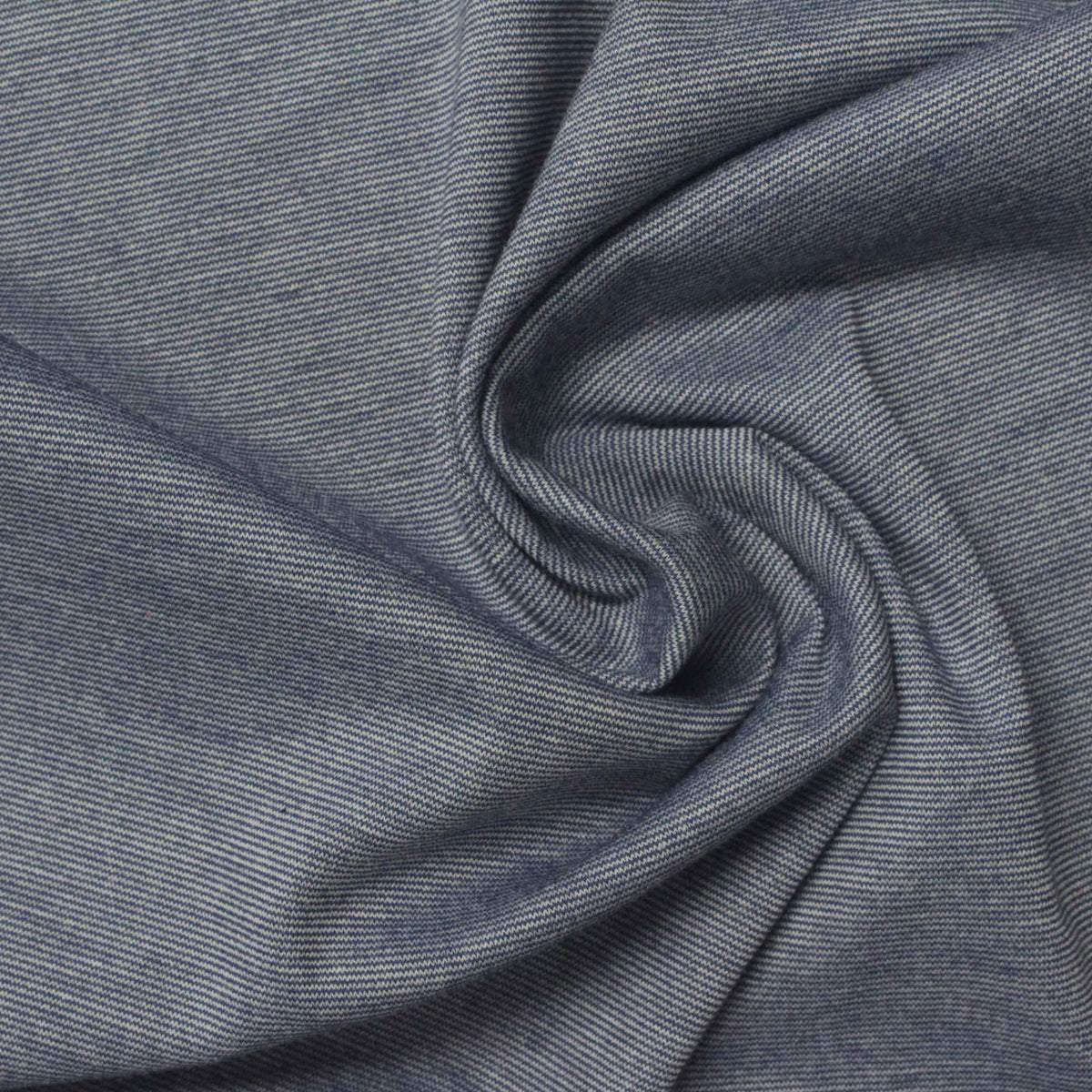 Striped Ponte Knit Fabric, 185 gsm, 155 cm — Blue