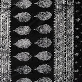 White Paisley Jersey Knit, Viscose