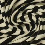 Black Horizontal-Stripe Jacquard, Viscose-Poly — texture