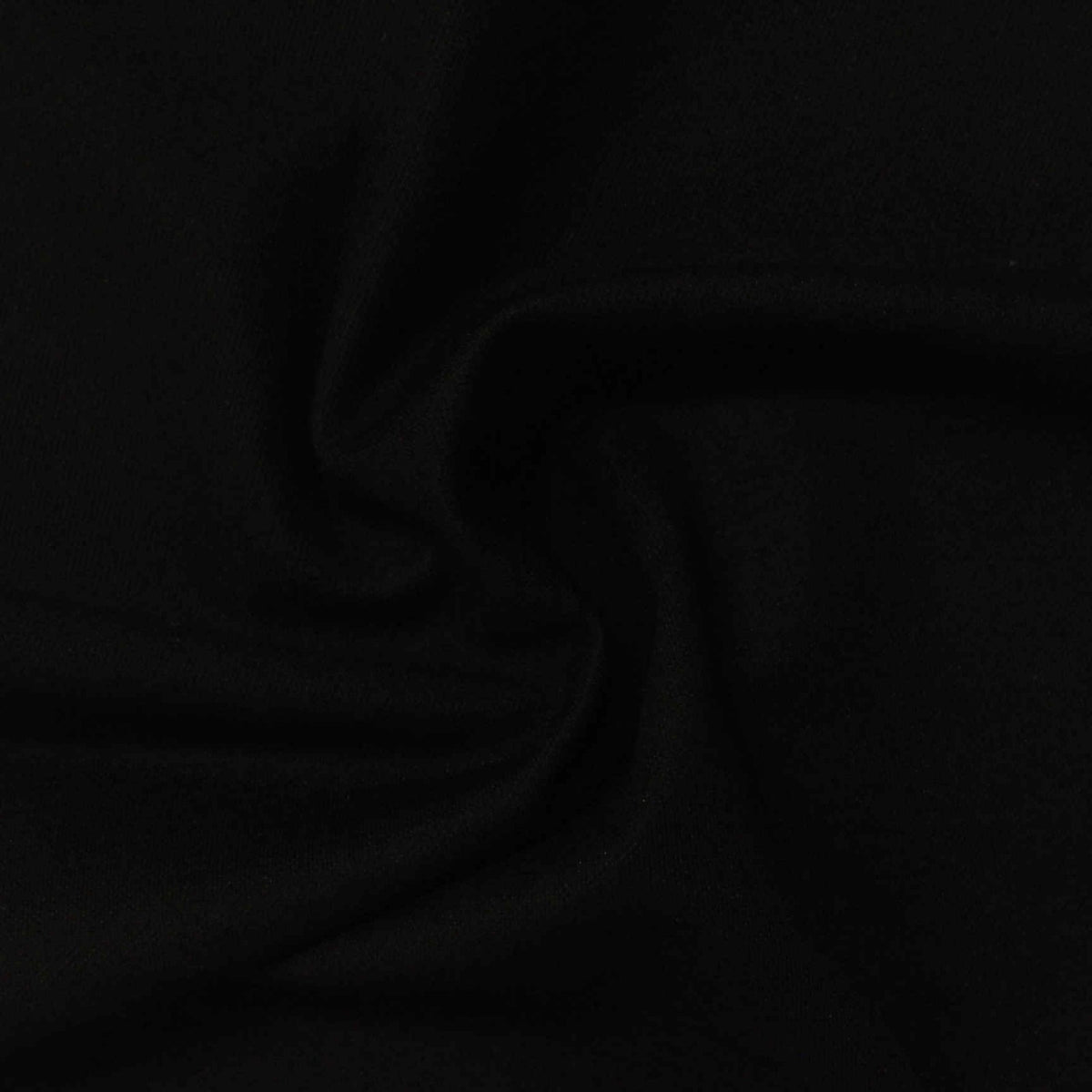 Slub Viscose Nylon Stretch Ponte Knit Fabric, 280 gsm, 160 cm — Black