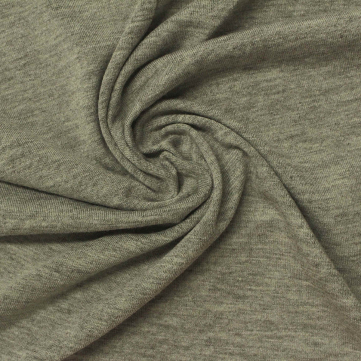 Heathered Grey Marl Jersey Knit, Poly-Viscose, 175 gsm