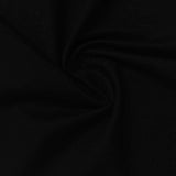 Slub Cotton Nylon Stretch Piqué Knit Fabric, 270 gsm, 180 cm — Black