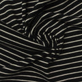 Black Horizontal-Stripe Rib Knit, 240 gsm, 150 cm, ref EF-240289