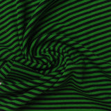 Green Horizontal-Stripe Rib Knit