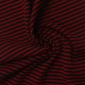 Red Horizontal-Stripe Rib Knit, 240 gsm