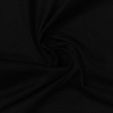 100% Polyester Birdseye Knit Fabric, 125 gsm, 125 cm — Black